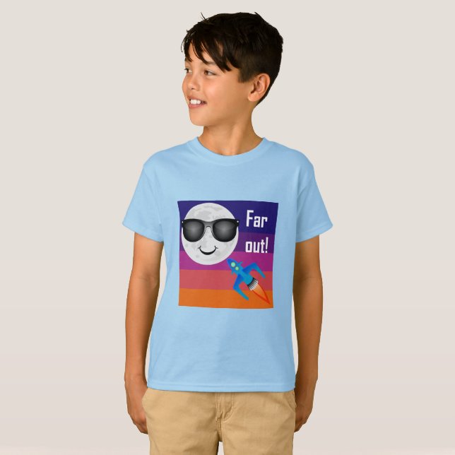 Far Out Design - Kids' Basic T-Shirt (Front Full)