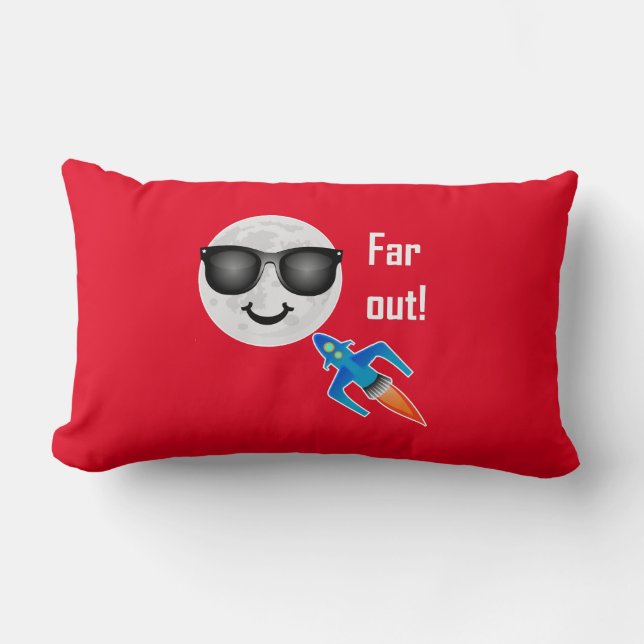 Far Out Design - Lumbar Pillow 13" x 21" (Front)