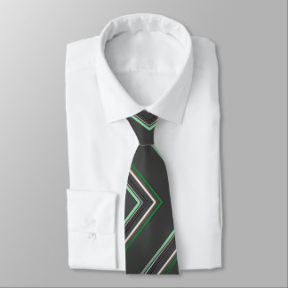 Far Out Green Abstract Neck Tie