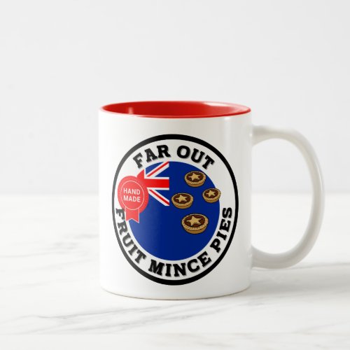 Far Out New Zealand Fruit Mince Pies Two_Tone Coffee Mug