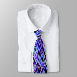 Far Out Retro Abstract Two-side Printed Neck Tie