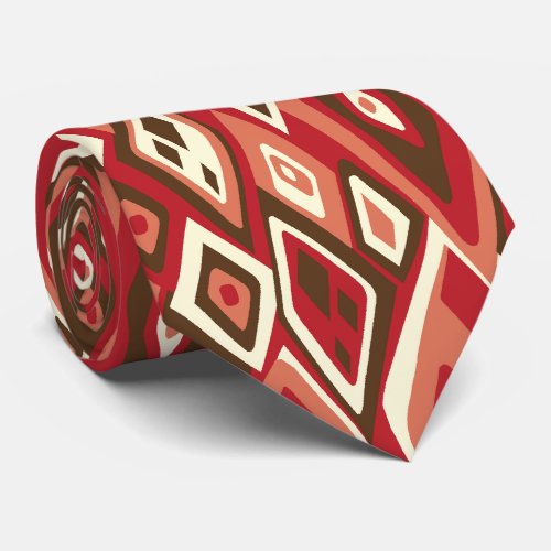 Far Out Retro Abstract Two_side Printed Tie