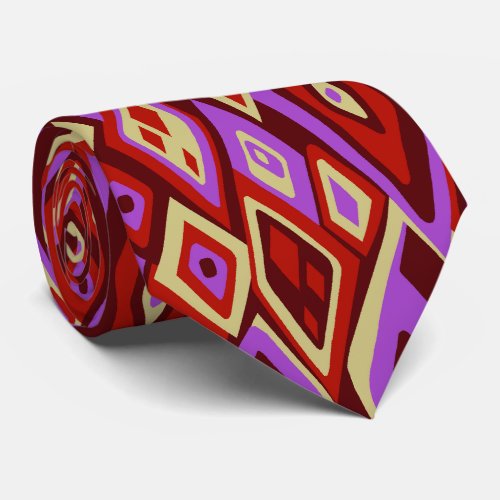 Far Out Retro Abstract Two_sided Tie