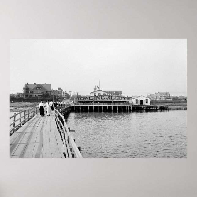 Far Rockaway From the Inlet, 1904 Poster (Front)