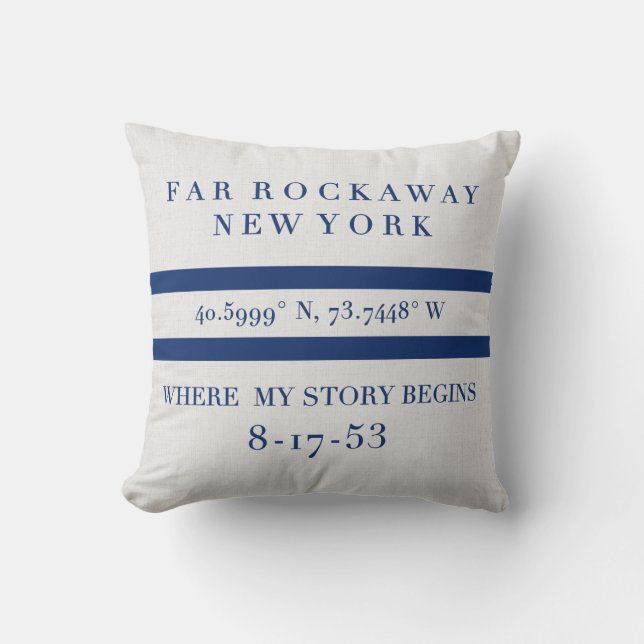 Far Rockaway Pillow (Front)