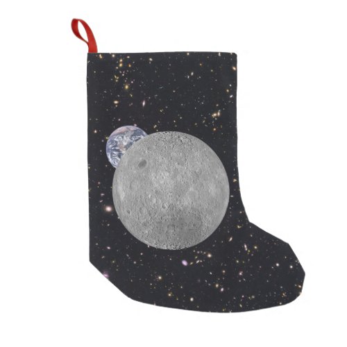 Far Side of the Moon Earth Starry Sky Small Christmas Stocking