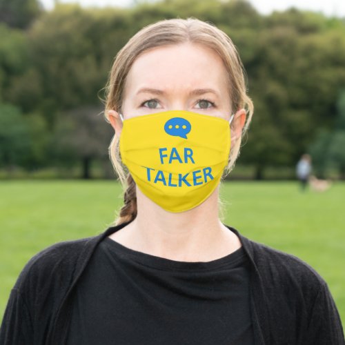 Far Talker Yellow Face Mask with Filter Slot