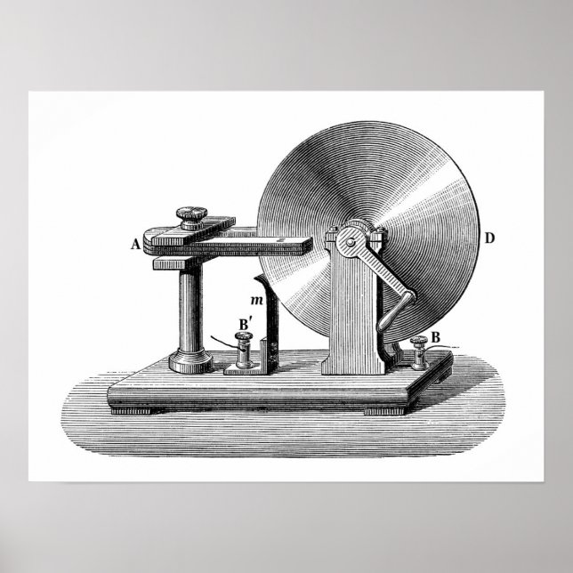 Faraday disk generator poster (Front)