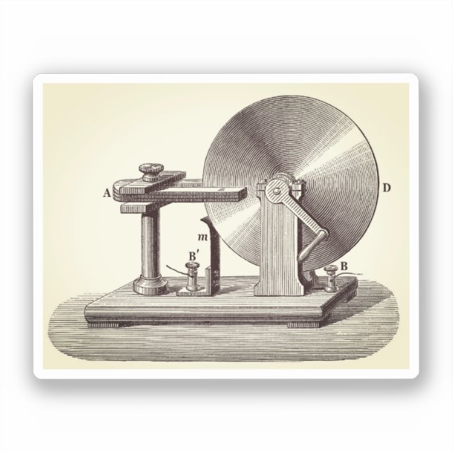 Faraday disk generator sticker (Front)