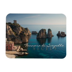 Faraglioni and Tonnara in Scopello, Sicily Magnet