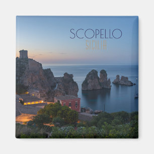 Faraglioni and Tonnara in Scopello, Sicily Magnet