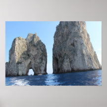 Faraglioni di Capri dal mare | Poster fotografico