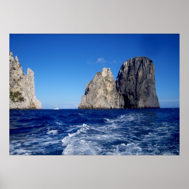 Faraglioni Stacks, Isle of Capri - Naples - Italy Poster (Front)