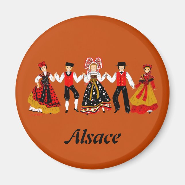 Farandole d'Alsace, France Magnet (Front)
