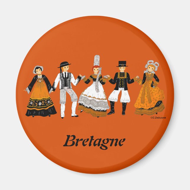 Farandole de Bretagne, France Magnet (Front)