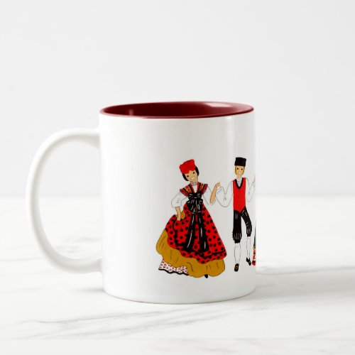 Farandole de costume dALSACE Two_Tone Coffee Mug