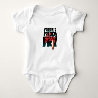 Faran's French Fries Anime Text For Babies Baby Bodysuit