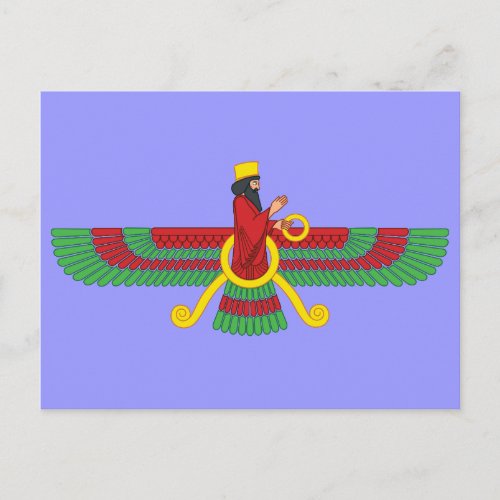 Faravahar Symbol Postcard