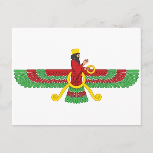 Faravahar Symbol Postcard