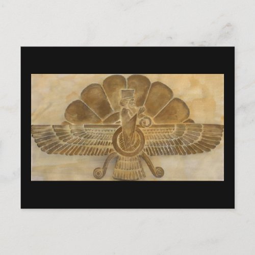 Faravahar Symbol Postcard