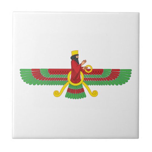 Faravahar Symbol Tile