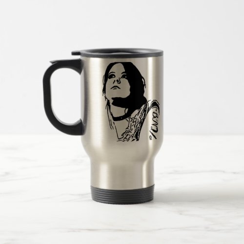 Faraway Stare Travel Mug