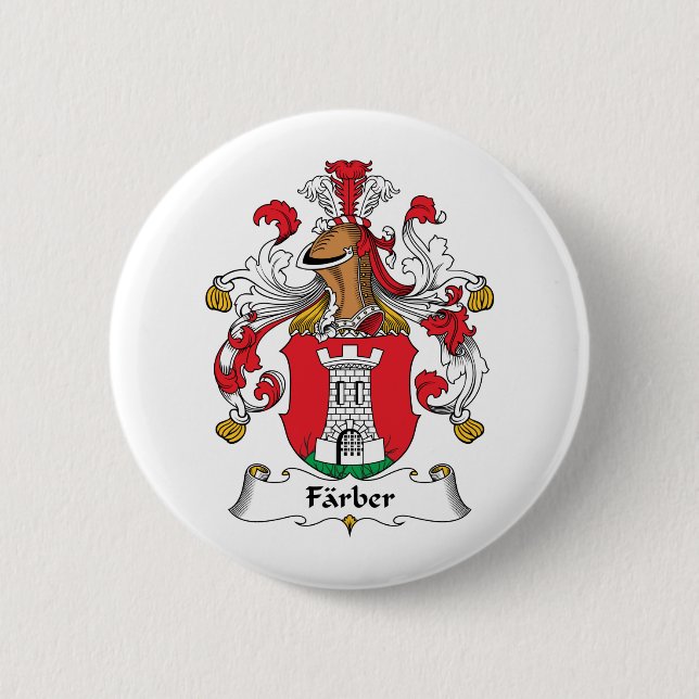 Farber Family Crest Pinback Button (Front)