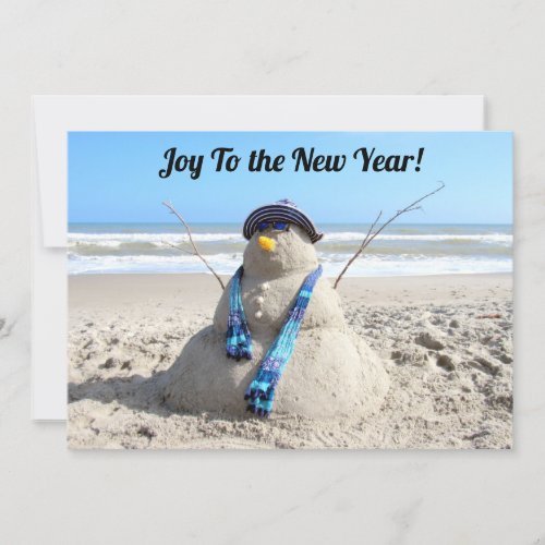 Farewell 2020 Better 2021 _ Beach Christmas_ flat Holiday Card