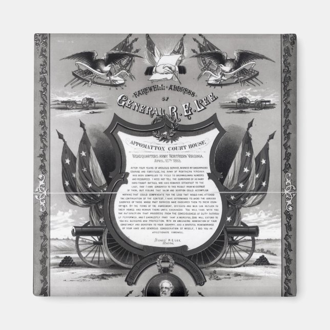 Farewell Address of General Robert E. Lee Magnet (Front)