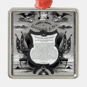 Farewell Address of General Robert E. Lee Metal Ornament