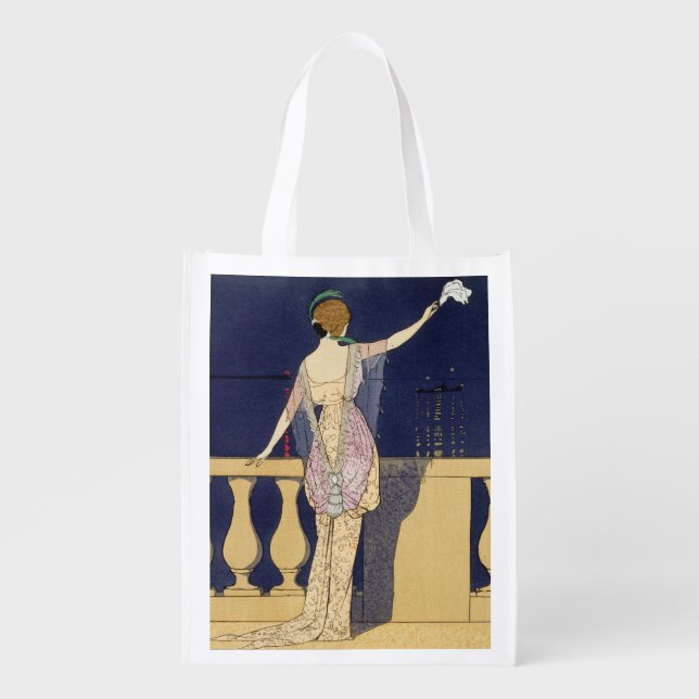 Farewell at Night, design for an evening dress by Grocery Bag (Front)