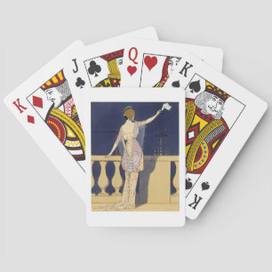 Farewell at Night, design for an evening dress by Poker Cards