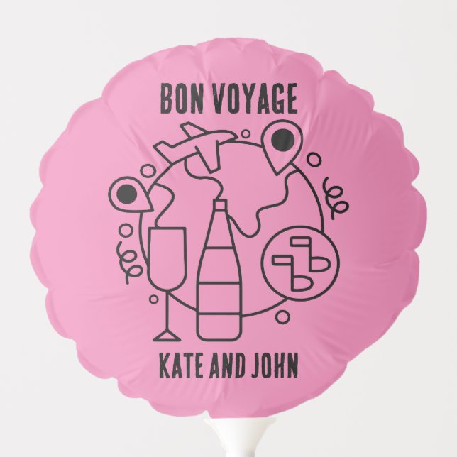 Farewell Bon Voyage Party Balloon (Front)