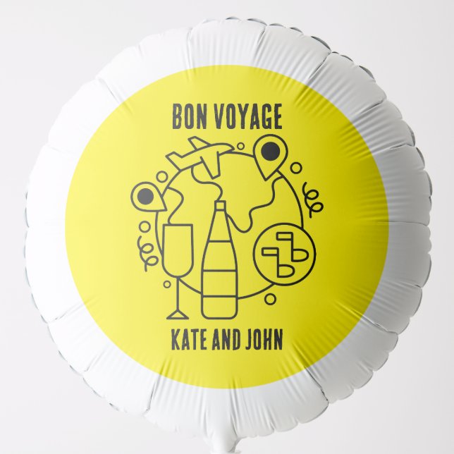 Farewell Bon Voyage Party Balloon (Front)