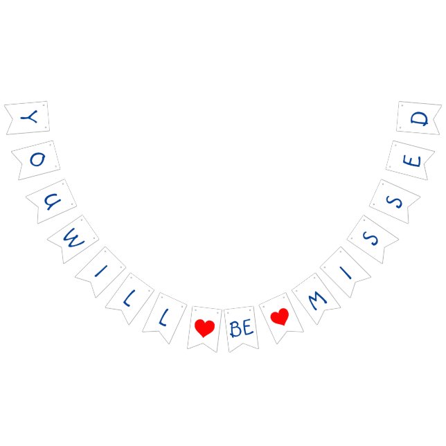 Farewell bunting banner (All)