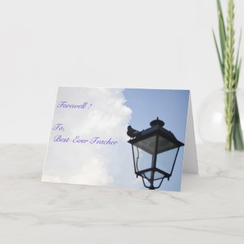 Farewell - Card ! by Passion4creation at Zazzle
