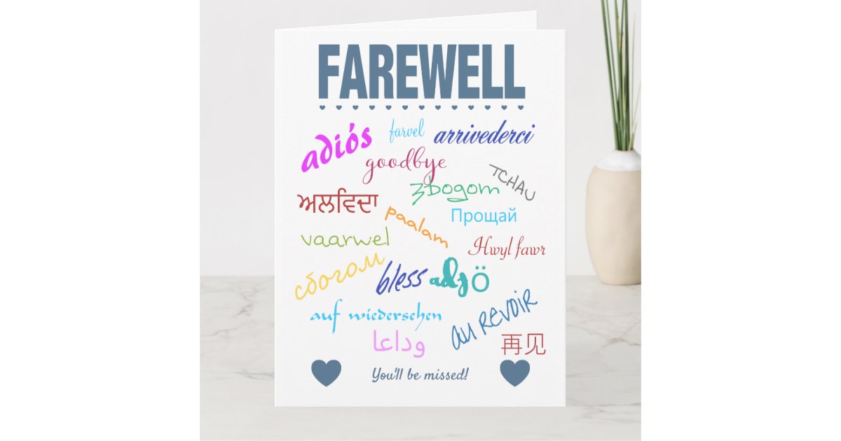 farewell card