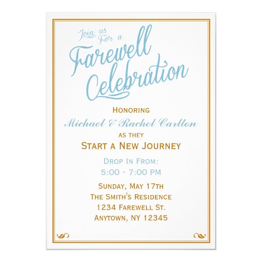 farewell celebration going away invitation zazzle com farewell party invite