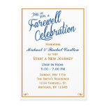 Farewell Celebration Going Away Invitation Navy Farewell Celebration Going Away Invitation Navy