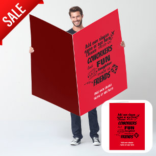 Farewell Coworker Boss - we are Friends Custom Card