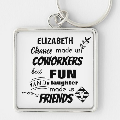 Farewell Coworker Boss _ we are Friends Custom Keychain