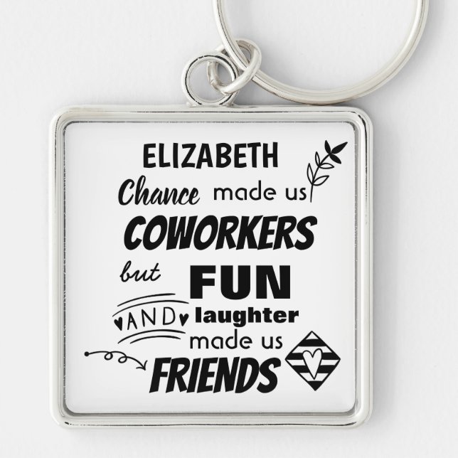 Farewell Coworker Boss - we are Friends Custom Keychain (Front)