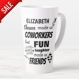 Farewell Coworker Boss - we are Friends Custom Latte Mug