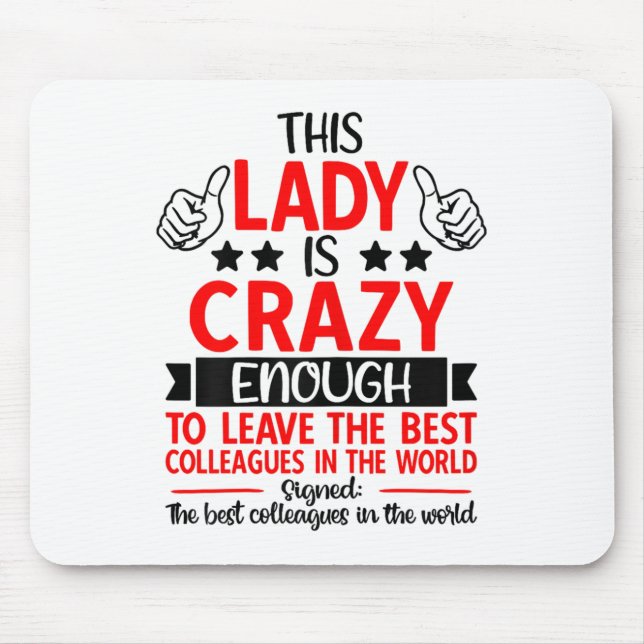 Farewell Coworker Leaving Job, Coworker Going Away Mouse Pad (Front)