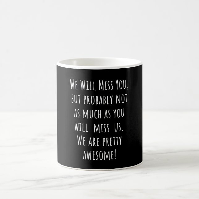 farewell for coworker new job women men coffee mug (Center)
