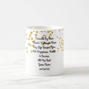 Farewell Gift Colleague Friend Boss Personalized Coffee Mug