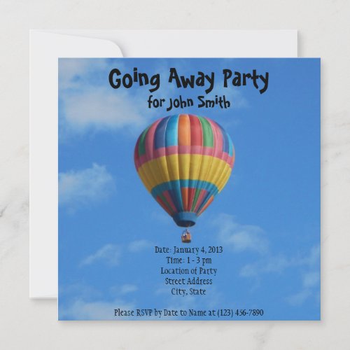 FarewellGoing Away Party Invitation