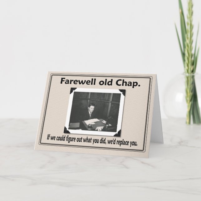 Farewell goodbye coworker card (Front)