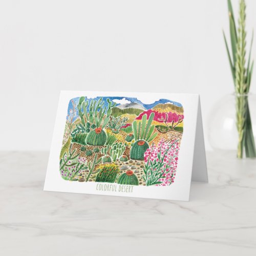 Farewell _ GoodBye Desert Landscape Greeting Card
