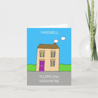 Farewell Goodbye to Special Neighbors Card